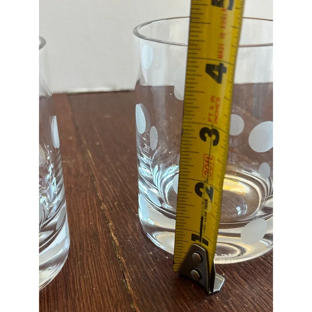 Kate Spade New York Lenox Larabee Dot Double Old Fashioned Glasses Set 2 Clear